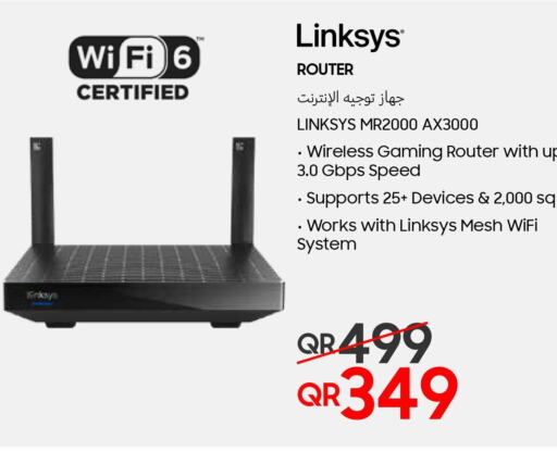LINKSYS Wifi Router  in تكنو بلو in قطر - الخور