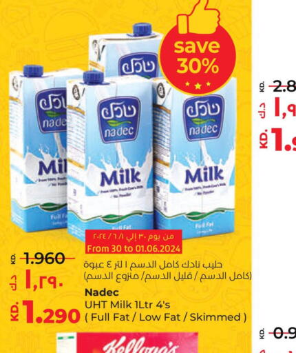 NADEC Long Life / UHT Milk  in لولو هايبر ماركت in الكويت - محافظة الجهراء