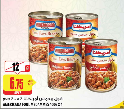 AMERICANA Fava Beans  in شركة الميرة للمواد الاستهلاكية in قطر - الشحانية