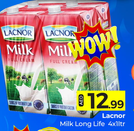 LACNOR Long Life / UHT Milk  in مبارك هايبرماركت الشارقة in الإمارات العربية المتحدة , الامارات - الشارقة / عجمان