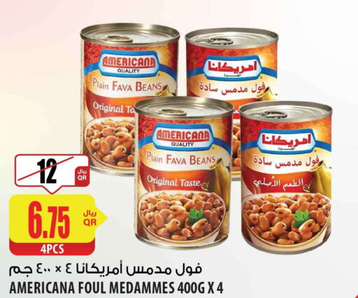AMERICANA Fava Beans  in شركة الميرة للمواد الاستهلاكية in قطر - أم صلال