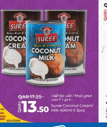  Coconut Milk  in LuLu Hypermarket in Qatar - Al Wakra