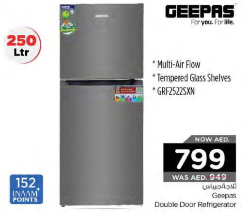 GEEPAS Refrigerator  in نستو هايبرماركت in الإمارات العربية المتحدة , الامارات - ٱلْفُجَيْرَة‎