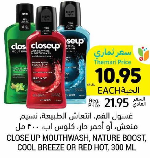 CLOSE UP Mouthwash  in Tamimi Market in KSA, Saudi Arabia, Saudi - Abha