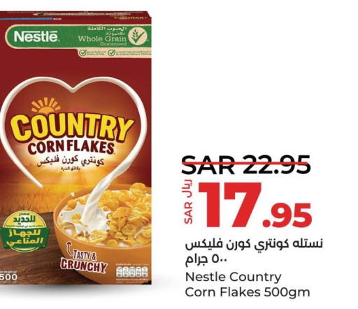 NESTLE COUNTRY Corn Flakes  in LULU Hypermarket in KSA, Saudi Arabia, Saudi - Dammam
