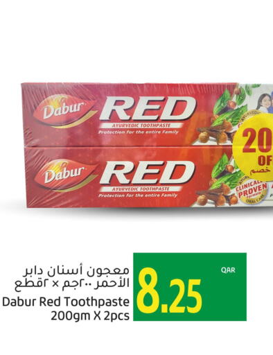 DABUR RED Toothpaste  in Gulf Food Center in Qatar - Al Rayyan