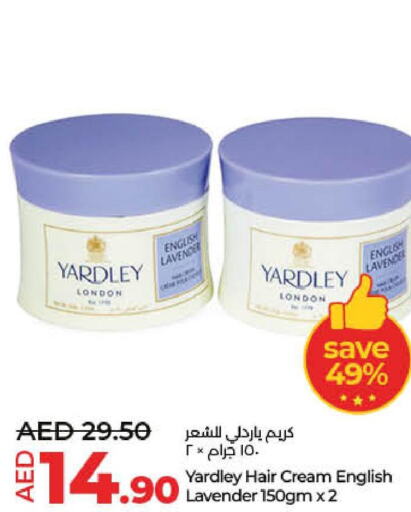 YARDLEY Hair Cream  in Lulu Hypermarket in UAE - Fujairah