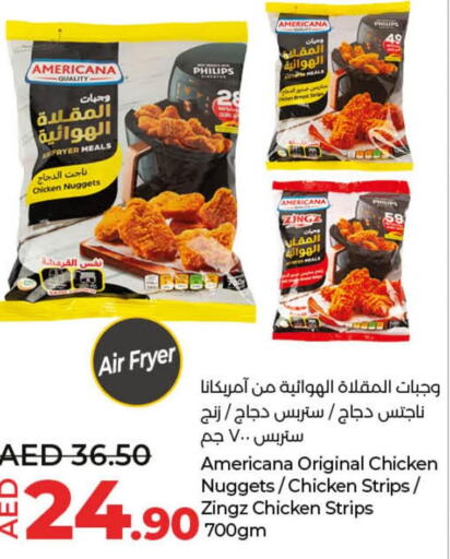 AMERICANA Chicken Strips  in لولو هايبرماركت in الإمارات العربية المتحدة , الامارات - أبو ظبي