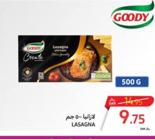 GOODY Lasagna  in Carrefour in KSA, Saudi Arabia, Saudi - Sakaka