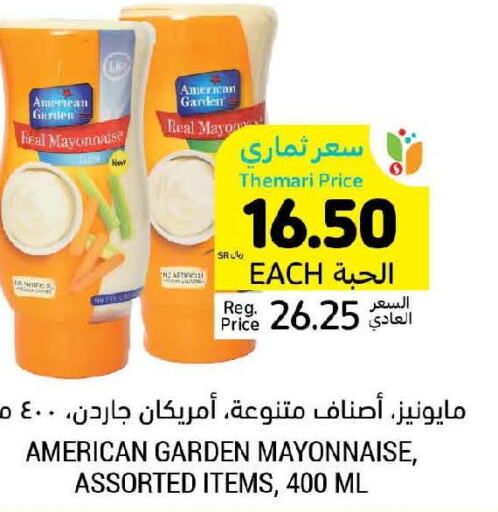 AMERICAN GARDEN Mayonnaise  in Tamimi Market in KSA, Saudi Arabia, Saudi - Tabuk