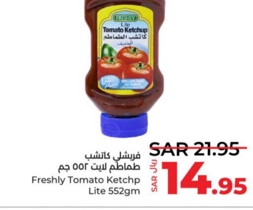 FRESHLY Tomato Ketchup  in LULU Hypermarket in KSA, Saudi Arabia, Saudi - Al-Kharj
