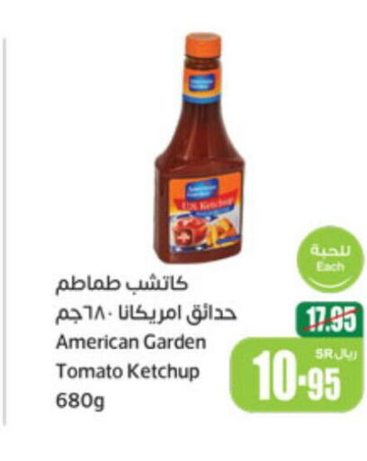 AMERICAN GARDEN Tomato Ketchup  in Othaim Markets in KSA, Saudi Arabia, Saudi - Bishah