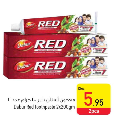 DABUR RED Toothpaste  in Safeer Hyper Markets in UAE - Umm al Quwain