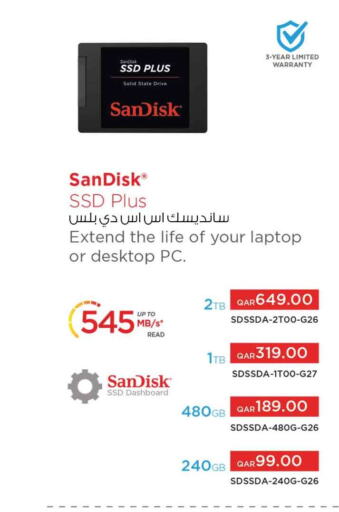 SANDISK Flash Drive  in سفاري هايبر ماركت in قطر - الوكرة