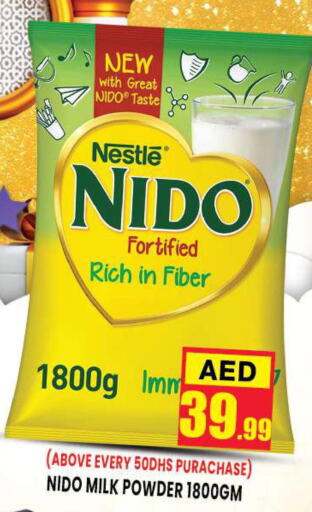 NIDO Milk Powder  in Azhar Al Madina Hypermarket in UAE - Abu Dhabi