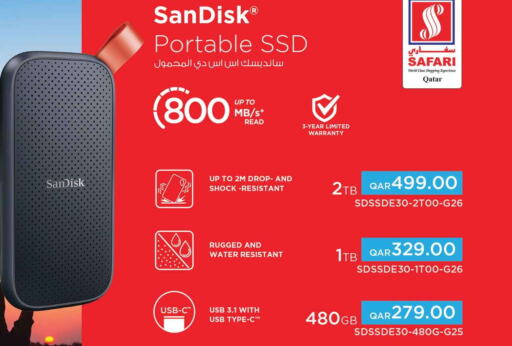 SANDISK Flash Drive  in Safari Hypermarket in Qatar - Al Rayyan