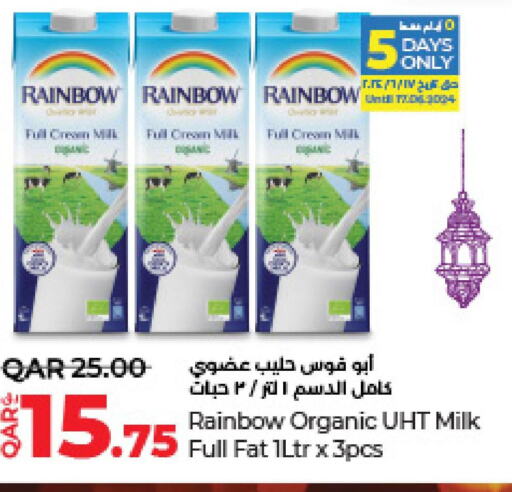 RAINBOW Long Life / UHT Milk  in LuLu Hypermarket in Qatar - Al Shamal
