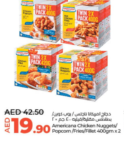 AMERICANA Chicken Nuggets  in لولو هايبرماركت in الإمارات العربية المتحدة , الامارات - ٱلْعَيْن‎