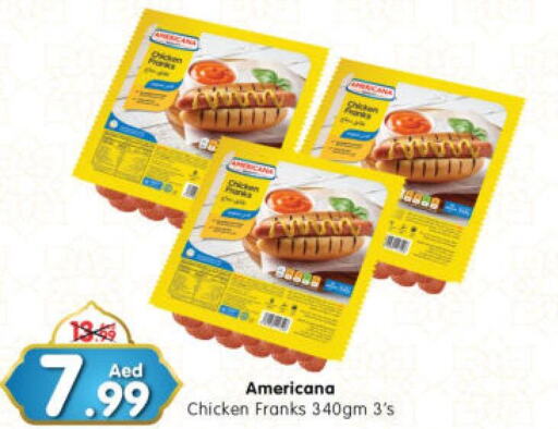 AMERICANA Chicken Franks  in Al Madina Hypermarket in UAE - Abu Dhabi