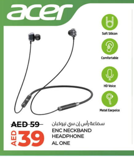 ACER Earphone  in لولو هايبرماركت in الإمارات العربية المتحدة , الامارات - الشارقة / عجمان