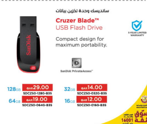 SANDISK Flash Drive  in لولو هايبرماركت in قطر - الخور
