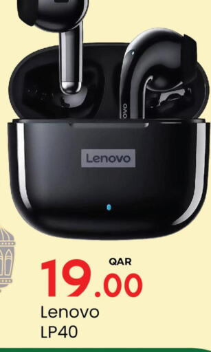 LENOVO Earphone  in Paris Hypermarket in Qatar - Al Khor