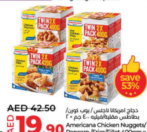 AMERICANA Chicken Nuggets  in لولو هايبرماركت in الإمارات العربية المتحدة , الامارات - رَأْس ٱلْخَيْمَة