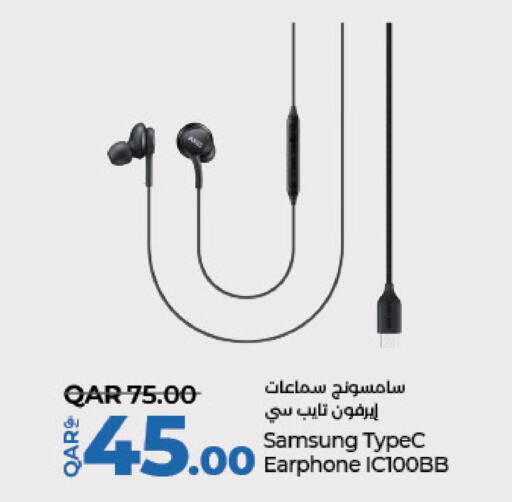 SAMSUNG Earphone  in LuLu Hypermarket in Qatar - Al Wakra
