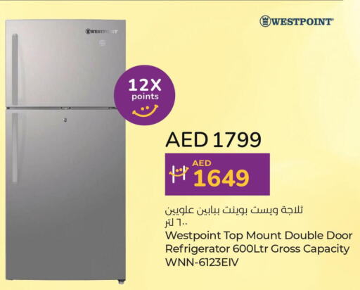 WESTPOINT Refrigerator  in Lulu Hypermarket in UAE - Fujairah