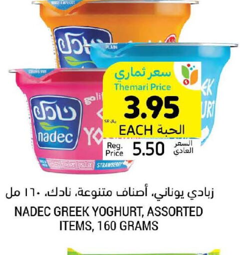 NADEC Greek Yoghurt  in Tamimi Market in KSA, Saudi Arabia, Saudi - Hafar Al Batin