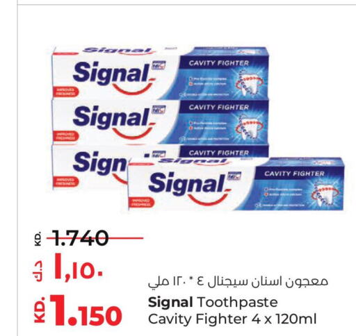 SIGNAL Toothpaste  in Lulu Hypermarket  in Kuwait - Ahmadi Governorate