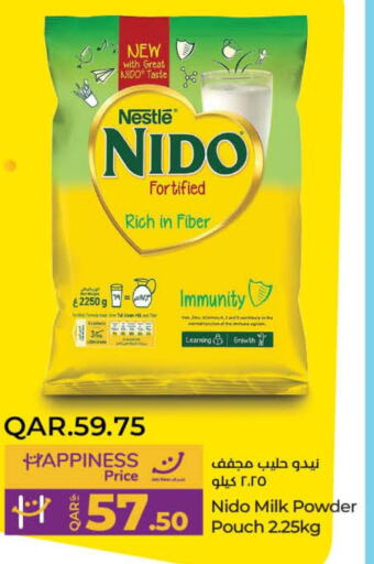 NIDO Milk Powder  in LuLu Hypermarket in Qatar - Al Wakra
