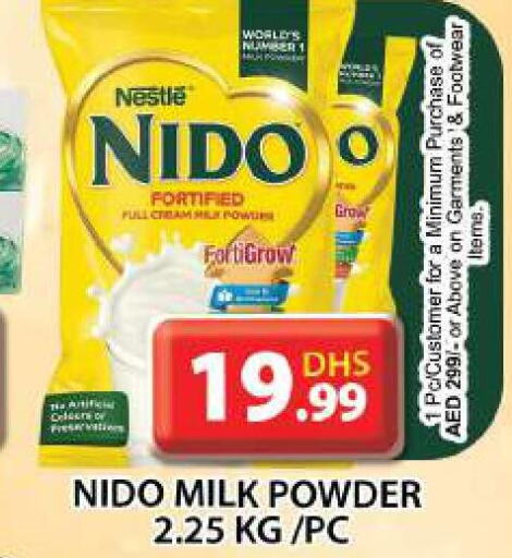 NIDO Milk Powder  in جراند هايبر ماركت in الإمارات العربية المتحدة , الامارات - الشارقة / عجمان