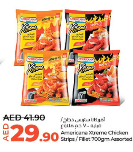 AMERICANA Chicken Strips  in Lulu Hypermarket in UAE - Abu Dhabi