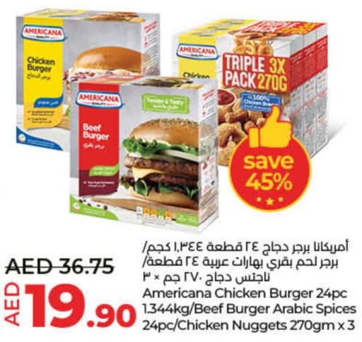 AMERICANA Chicken Burger  in لولو هايبرماركت in الإمارات العربية المتحدة , الامارات - ٱلْفُجَيْرَة‎