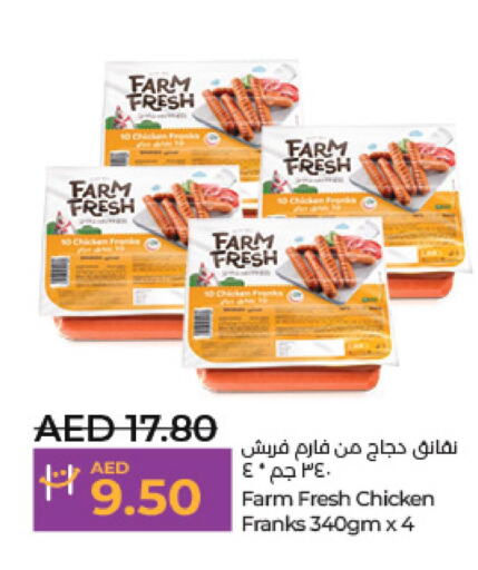 FARM FRESH Chicken Franks  in Lulu Hypermarket in UAE - Abu Dhabi