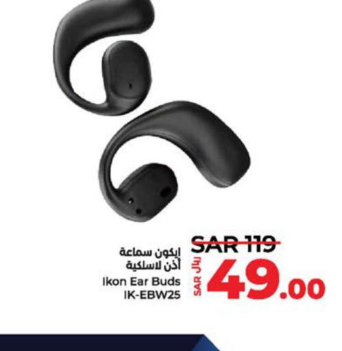 IKON Earphone  in LULU Hypermarket in KSA, Saudi Arabia, Saudi - Jubail