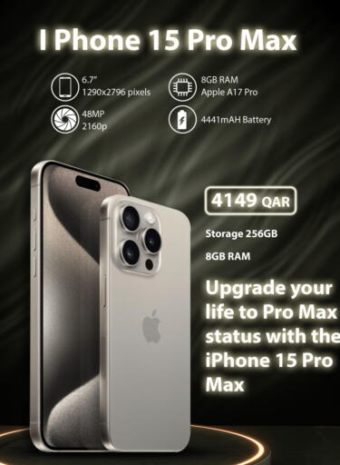 APPLE iPhone 15  in MARK in Qatar - Al Daayen