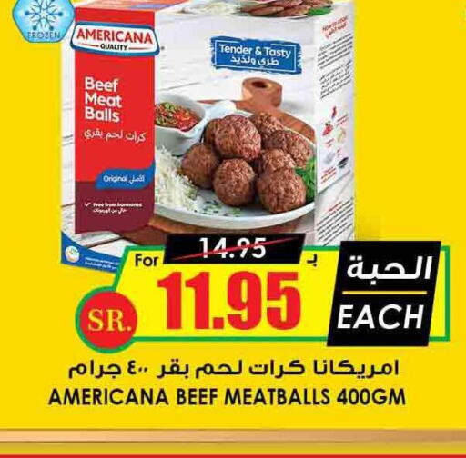 AMERICANA Beef  in Prime Supermarket in KSA, Saudi Arabia, Saudi - Dammam