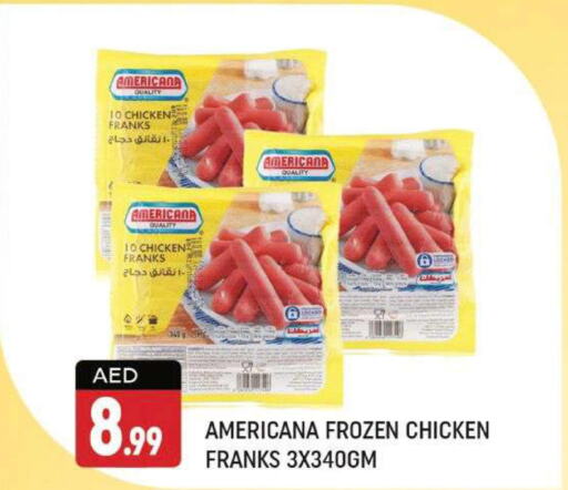 AMERICANA Chicken Franks  in شكلان ماركت in الإمارات العربية المتحدة , الامارات - دبي