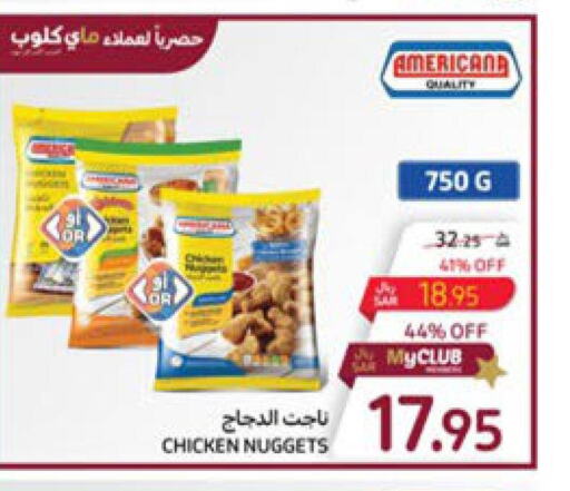 AMERICANA Chicken Nuggets  in Carrefour in KSA, Saudi Arabia, Saudi - Sakaka
