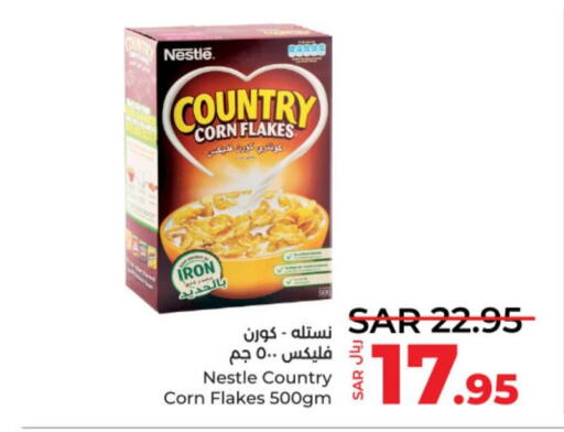 NESTLE COUNTRY Corn Flakes  in LULU Hypermarket in KSA, Saudi Arabia, Saudi - Riyadh