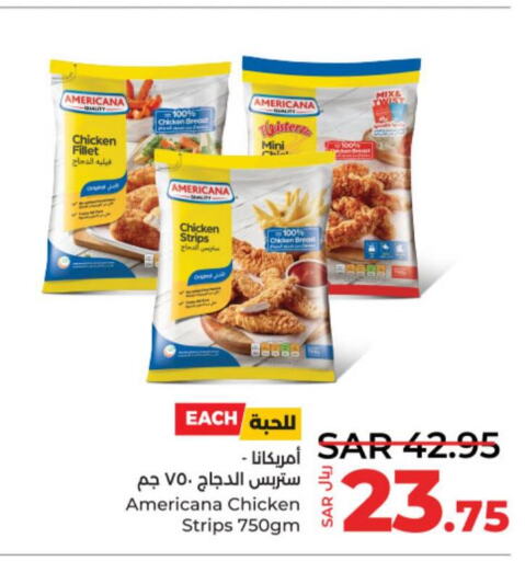 AMERICANA Chicken Strips  in LULU Hypermarket in KSA, Saudi Arabia, Saudi - Riyadh