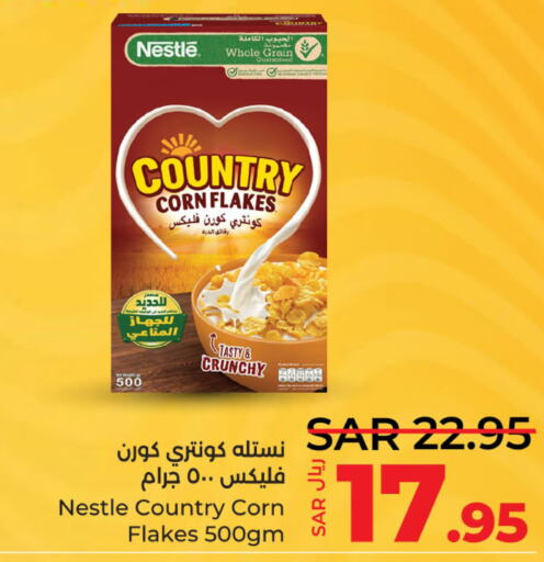 NESTLE COUNTRY Corn Flakes  in LULU Hypermarket in KSA, Saudi Arabia, Saudi - Jubail