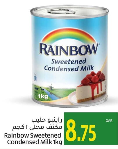 RAINBOW Condensed Milk  in Gulf Food Center in Qatar - Al Shamal