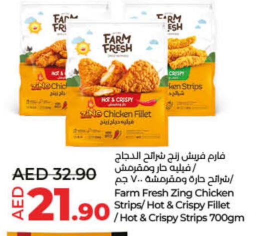 FARM FRESH Chicken Strips  in لولو هايبرماركت in الإمارات العربية المتحدة , الامارات - رَأْس ٱلْخَيْمَة