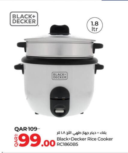 BLACK+DECKER Rice Cooker  in لولو هايبرماركت in قطر - الشحانية