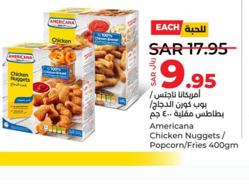 AMERICANA Chicken Nuggets  in LULU Hypermarket in KSA, Saudi Arabia, Saudi - Khamis Mushait