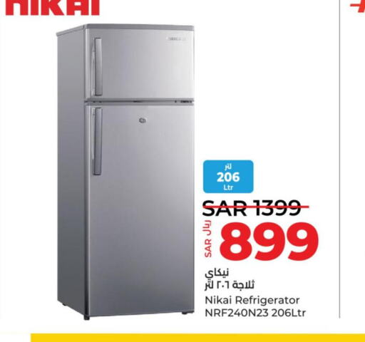 NIKAI Refrigerator  in LULU Hypermarket in KSA, Saudi Arabia, Saudi - Khamis Mushait