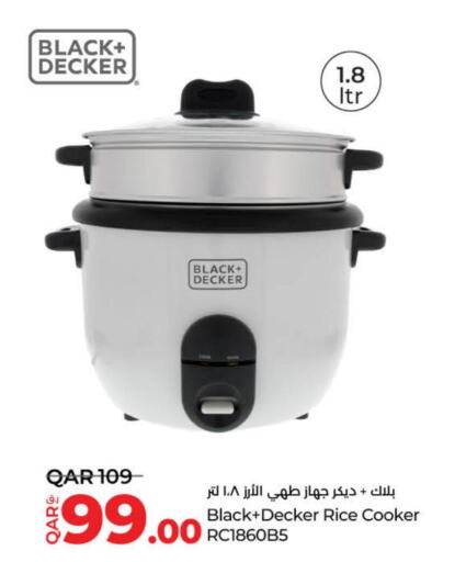 BLACK+DECKER Rice Cooker  in LuLu Hypermarket in Qatar - Al Wakra